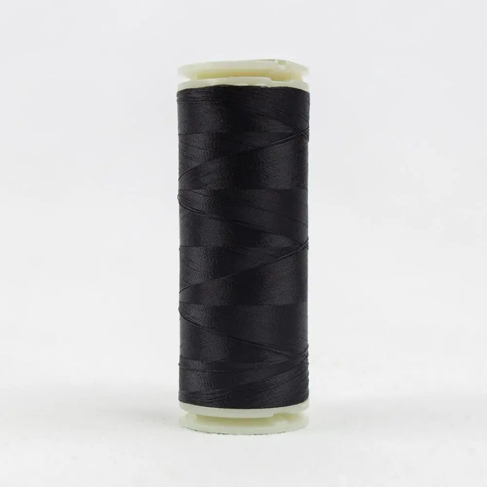 IF101 - InvisaFil™ 100wt Cottonized Polyester Black Thread WonderFil USA