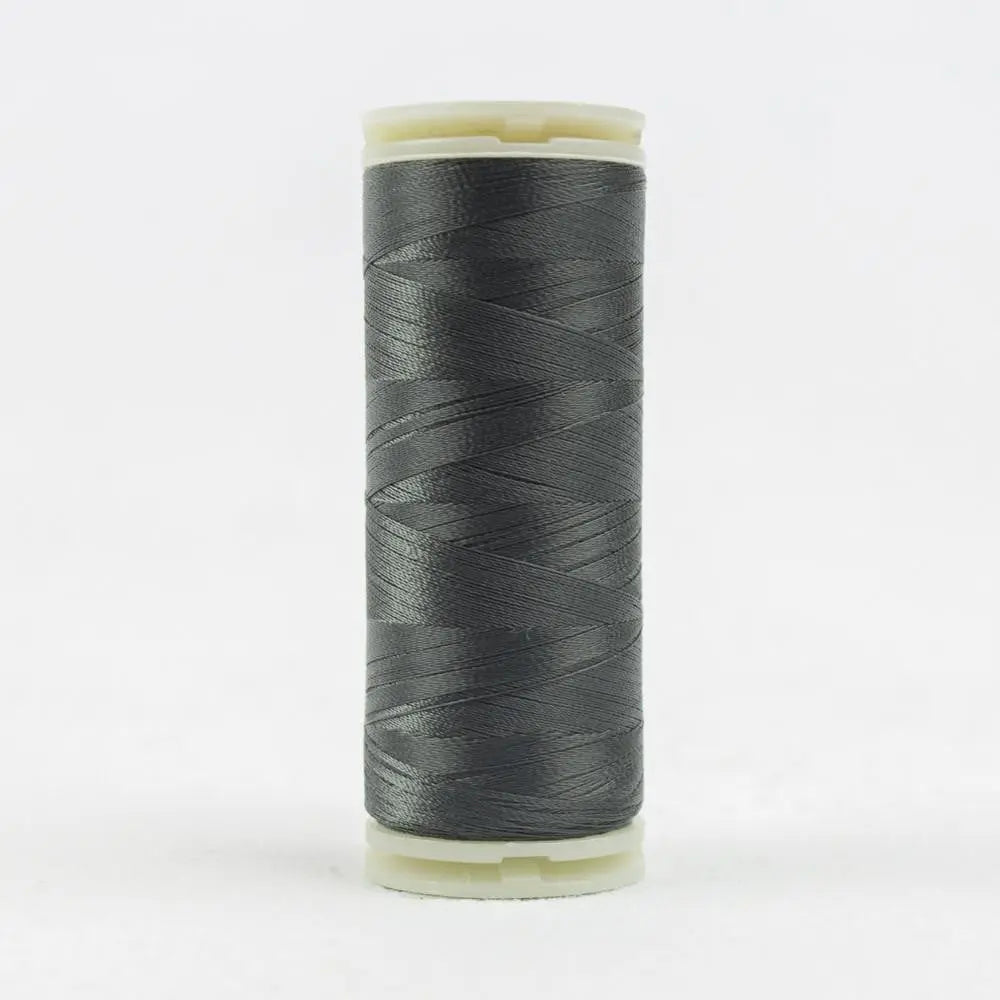 IF122 - InvisaFil™ 100wt Cottonized Polyester Dark Grey Thread WonderFil USA