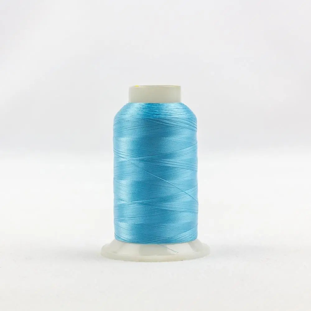 IF716 - InvisaFil™ 100wt Cottonized Polyester Bright Turquoise Thread WonderFil USA