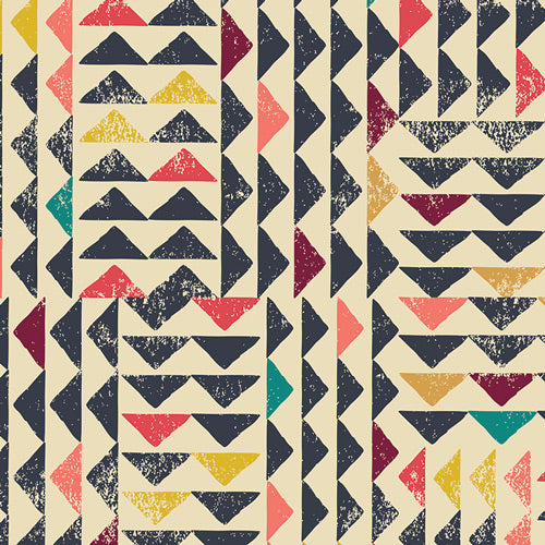 Art Gallery Fabrics Indie Folk Trojkat quilting cotton fabric in Sunrise