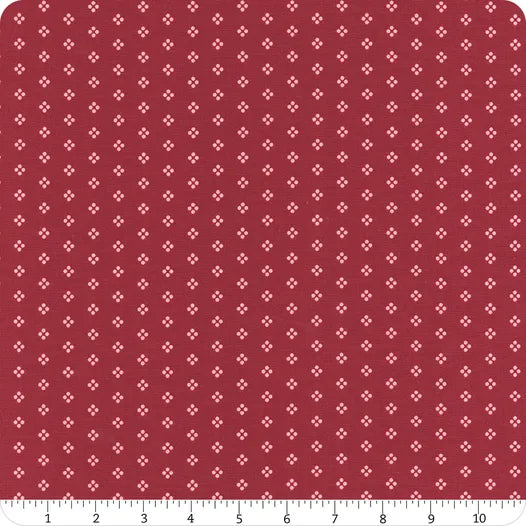 Berry and Sage Eyelet Cherry Tart quilting fabric by Riley Blake
