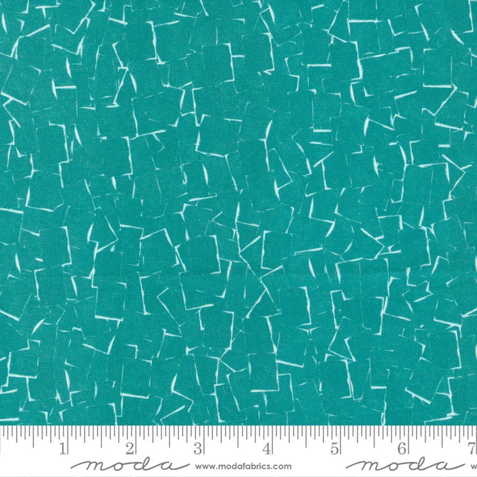 Bluebell Teal Shadowgraph blender quilting fabric by Moda
