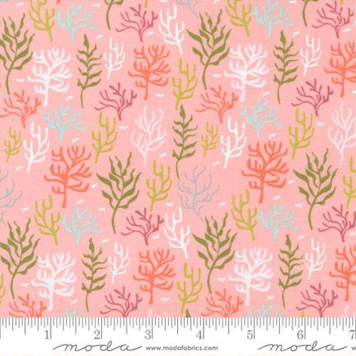 The Sea and Me Shell Coral Garden novelty quilting fabric by Stacy Iest Hsu for Moda