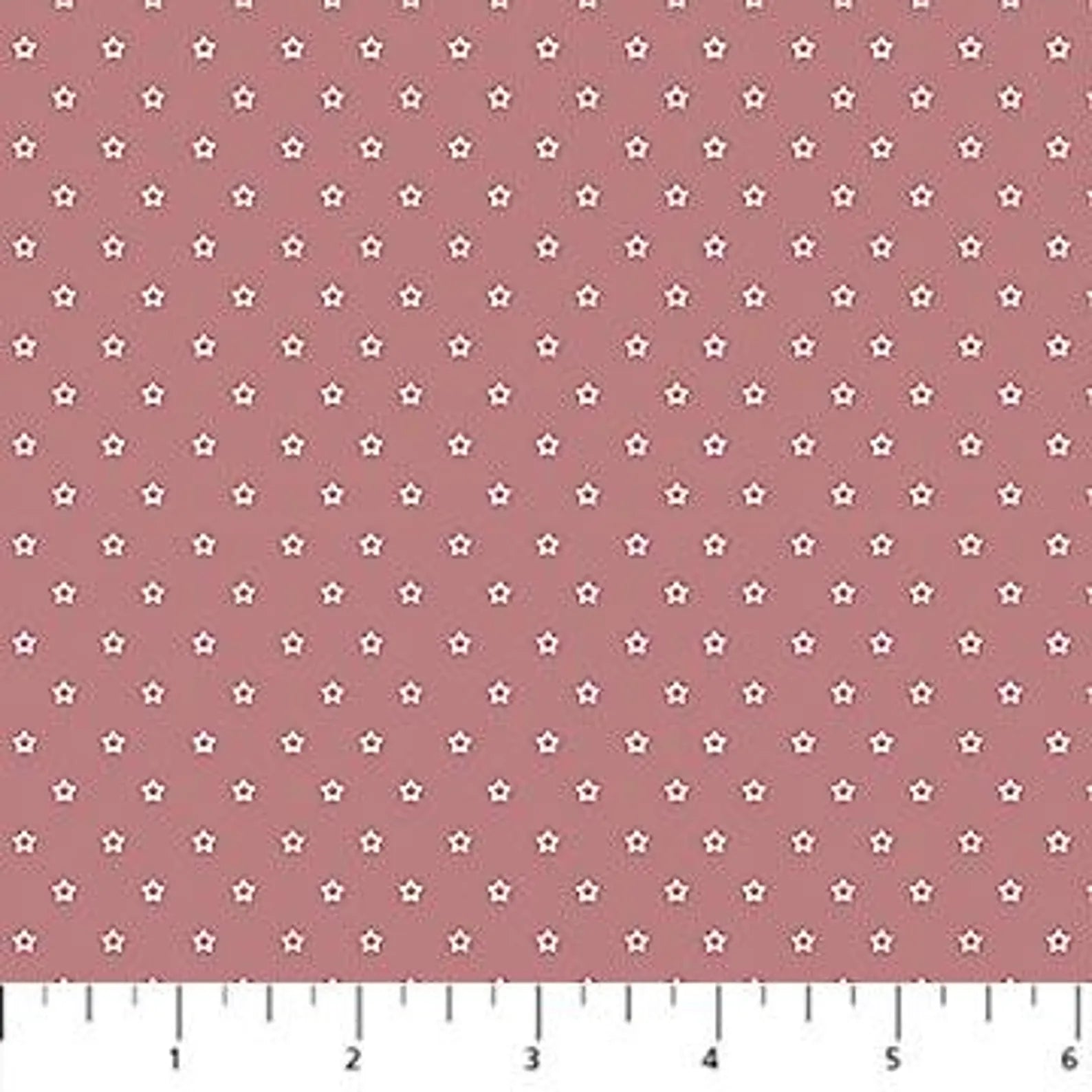 Nest Rhubarb Stars quilting fabric by Figo