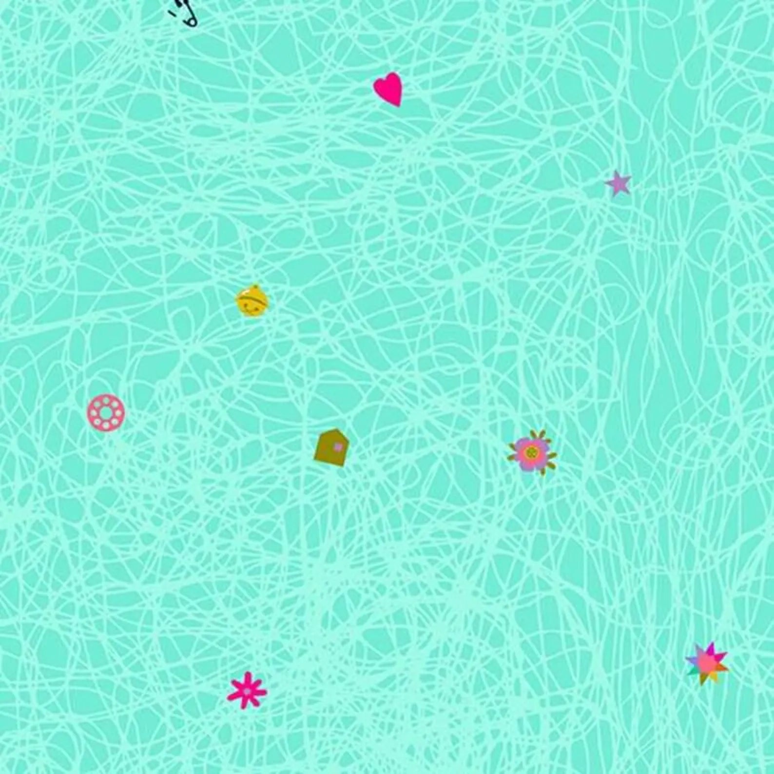 Thicket Found Teal blender quilting fabric by Andover Fabrics