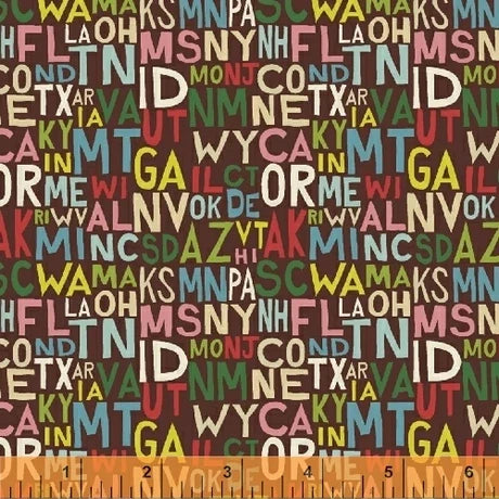Coast to Coast Brown blender quilting fabric by Windham Fabrics
