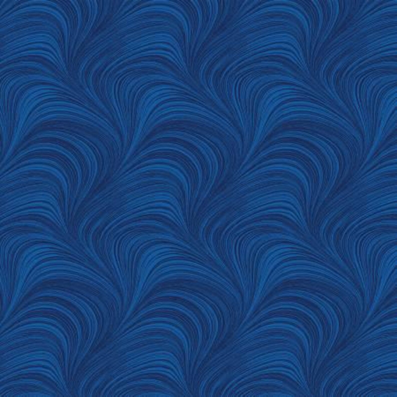 Wave Texture Cobalt blue blender quilting fabric by Benartex