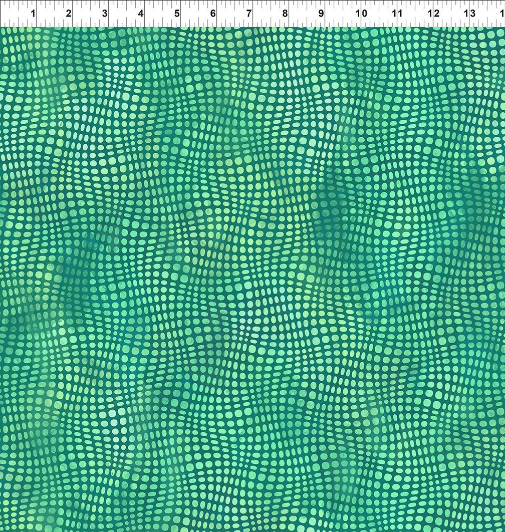 Impressions Dots Mint polka dot quilting fabric by In The Beginning Fabrics