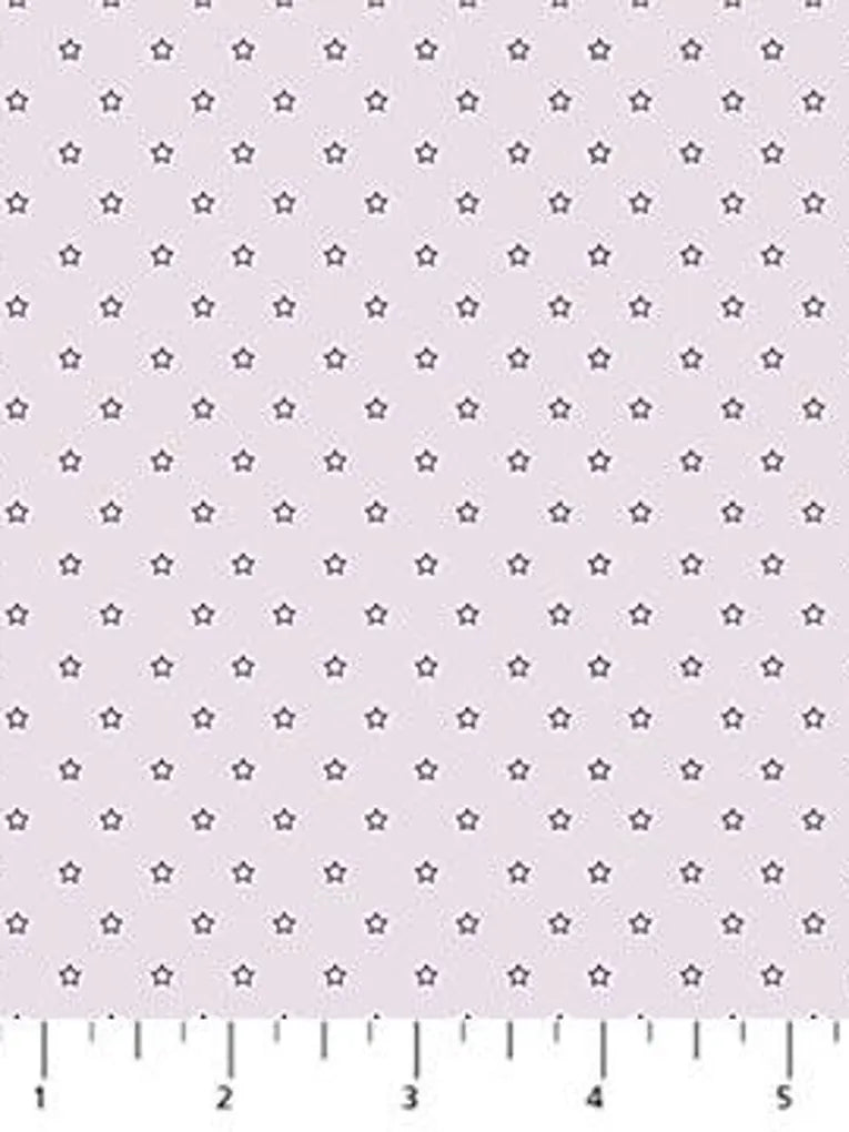 Nest Lavender Stars quilting fabric by Figo