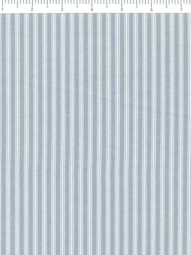 Nest Aqua Stripe quilting fabric by Figo