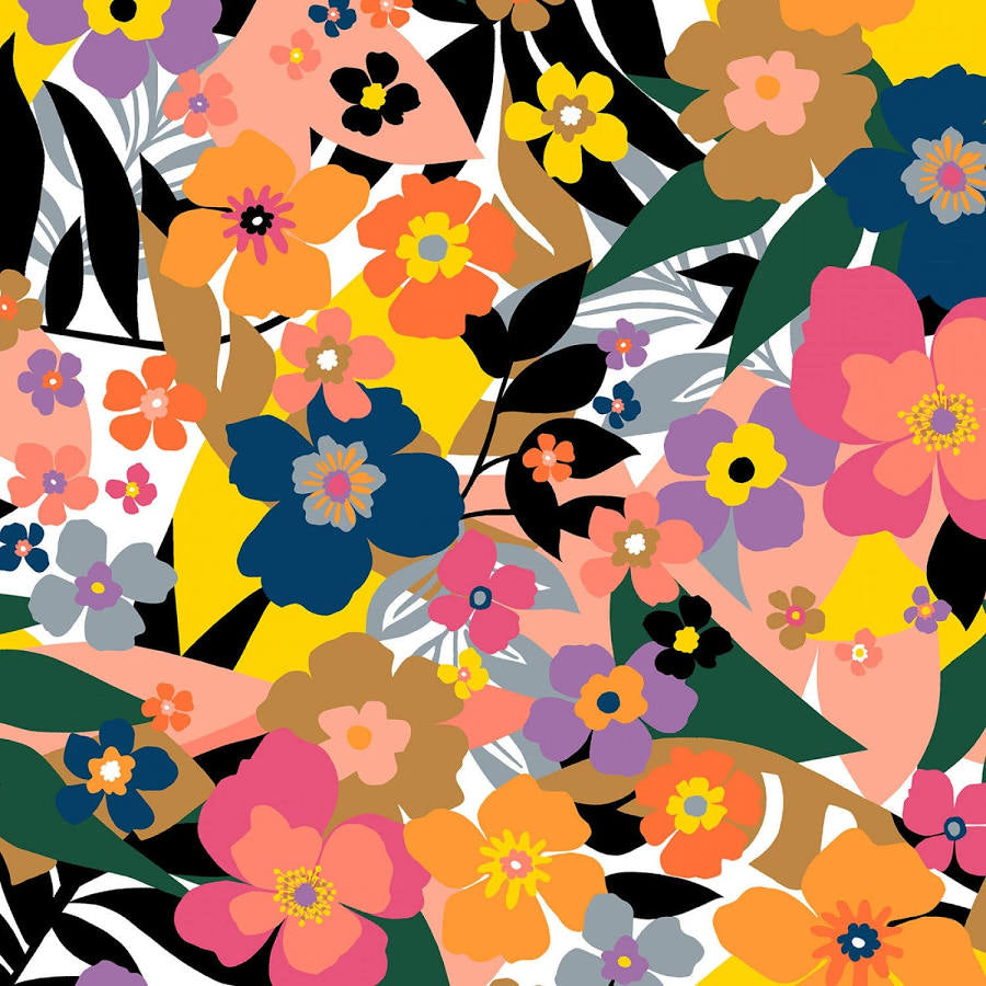 Blossom floral quilting fabric by Whistler Studios for Windham Fabrics