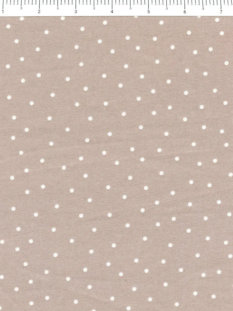 Nest Sesame Dots quilting fabric by Figo