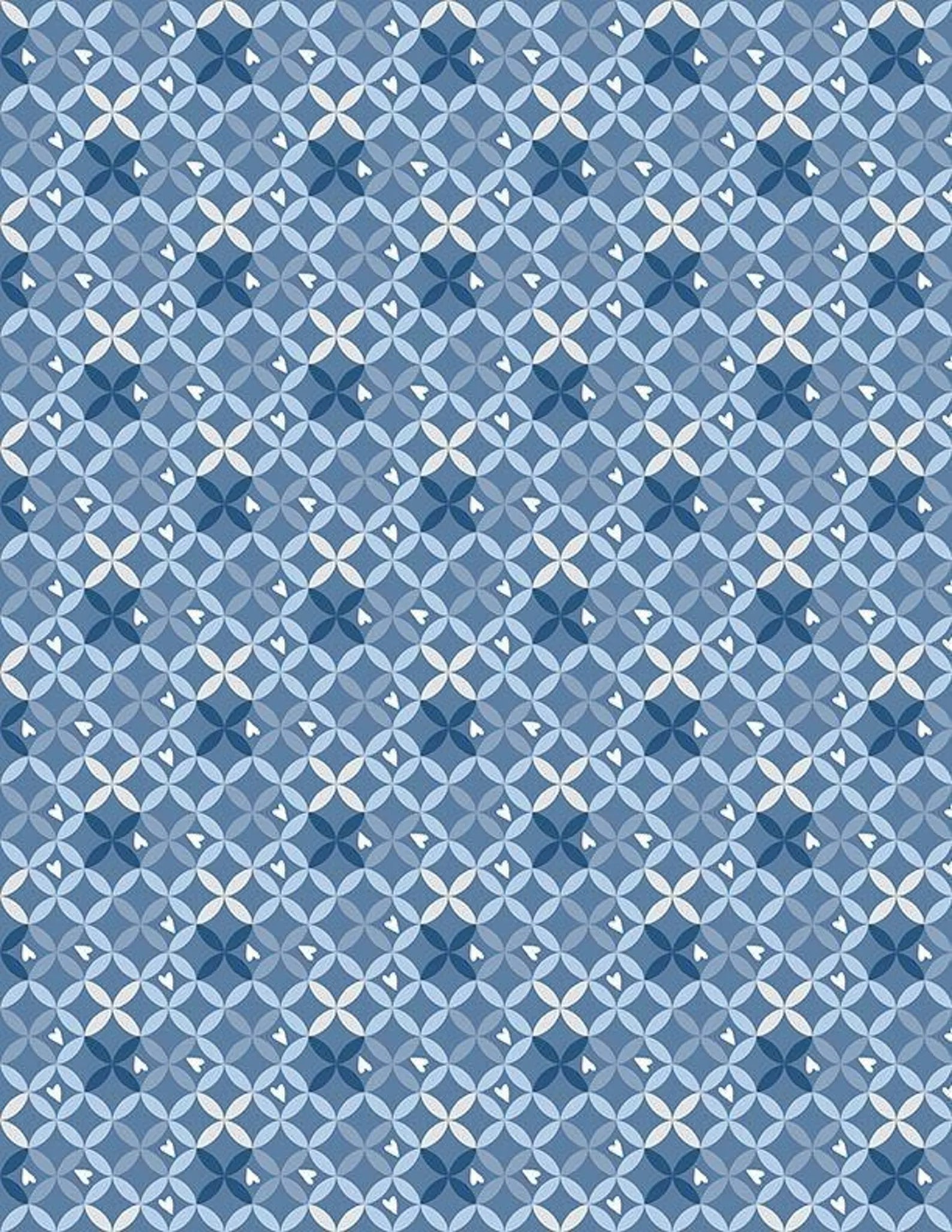 Safari Lullaby Blue Criss Cross geometric quilting fabric by Wilmington Prints