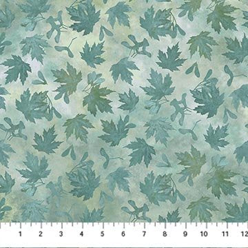 Stonehenge Autumn Splendor mid teal blender quilting fabric by Northcott