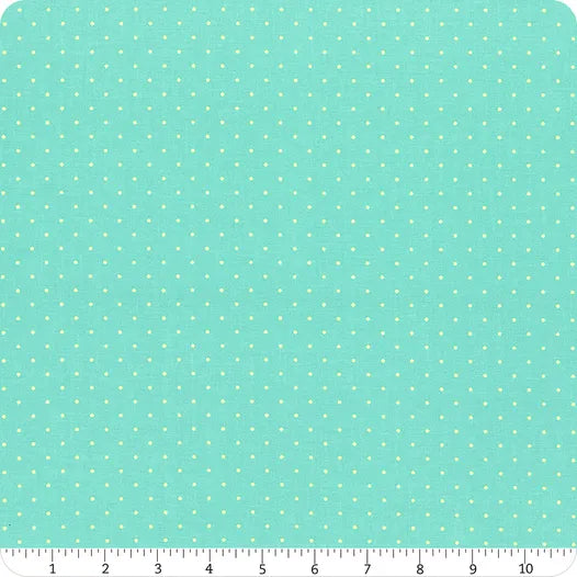 True Colors Tiny Dots Peacock quilting fabric by Tula Pink for Free Spirit