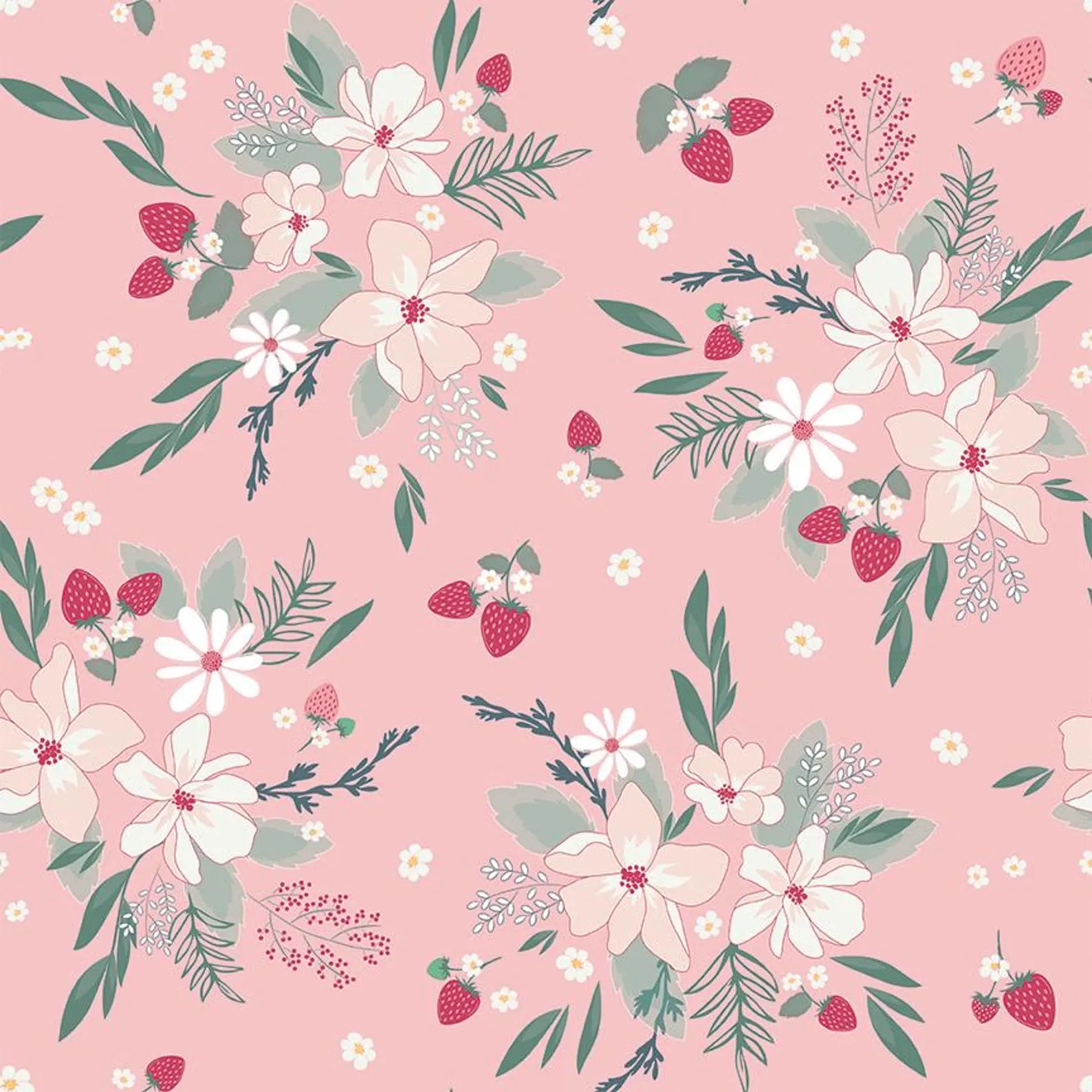 Berry Market Main Frosting quilting fabric by Riley Blake