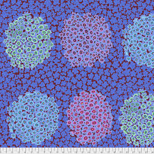Free Spirit Kaffe Fassett Hydransea Blue quilting fabric