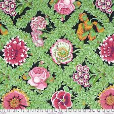 Free Spirit Kaffe Fassett Flower Lattice Jewel quilting fabric