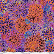 Free Spirit Kaffe Fassett House Leeks Purple quilting fabric