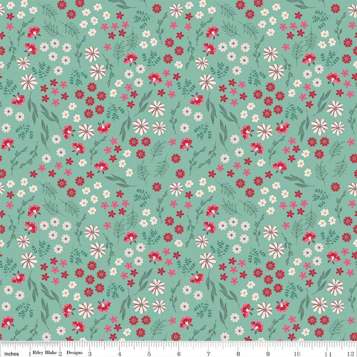 Berry Market Bouquets Scrubs quilting fabric by Riley Blake