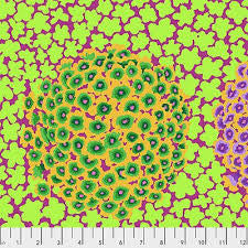 Free Spirit Kaffe Fassett Hydrangea Green quilting fabric