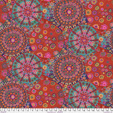 Free Spirit Kaffe Fassett Millefiore Red quilting fabric