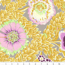 Free Spirit Kaffe Fassett Flower Lattice Pastel quilting fabric