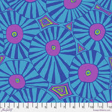 Free Spirit Kaffe Fassett Brollies Blue quilting fabric