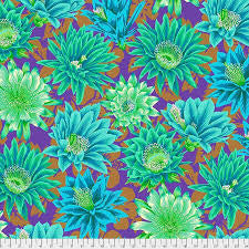 Free Spirit Kaffe Fassett Cactus Flower Emerald quilting fabric