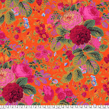 Free Spirit Kaffe Fassett Gradi Floral Tomato quilting fabric