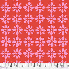 Free Spirit Kaffe Fassett Snow Flower Red quilting fabric