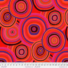 Free Spirit Kaffe Fassett Targets Red quilting fabric