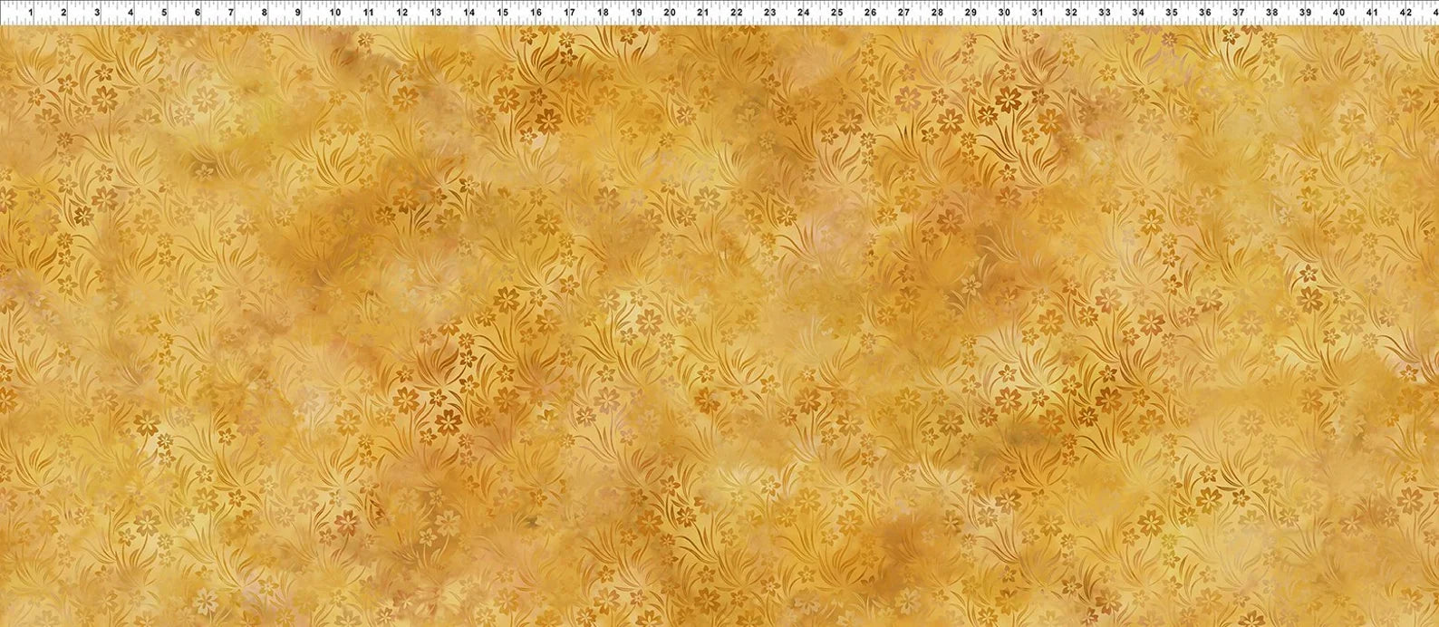 Prism Woodblock Gold quilting fabric by Jason Yenter for In The Beginning