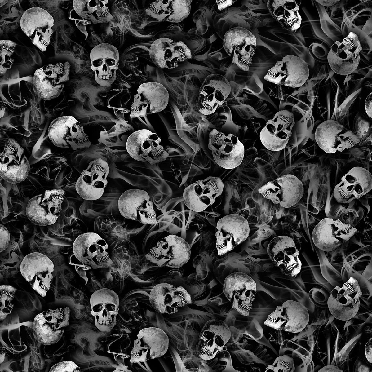 Wicked Black Halloween quilting fabric by Timeless Treasures