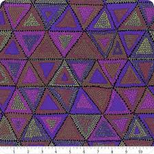Free Spirit Kaffe Fassett Beaded Tents Dark quilting fabric