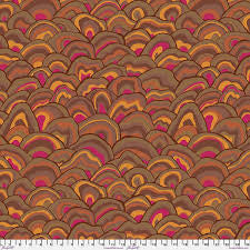Free Spirit Kaffe Fassett Wobble Brown quilting fabric