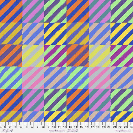 Free Spirit Kaffe Fassett Regimental Ties Multi quilting fabric