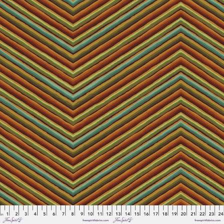 Free Spirit Kaffe Fassett Chevron Stripe Ochre quilting fabric