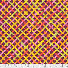 Free Spirit Kaffe Fassett Mad Plaid Maroon quilting fabric