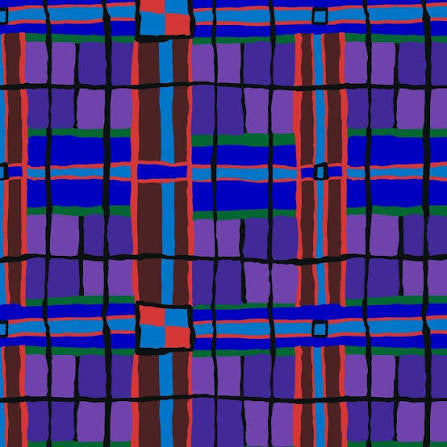 Free Spirit Kaffe Fassett Checkmate Blue quilting fabric
