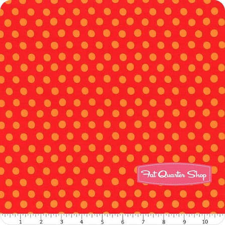 Free Spirit Kaffe Fassett Spot Red quilting fabric