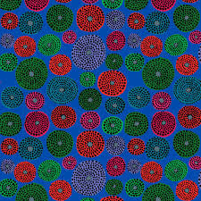 Free Spirit Kaffe Fassett Disks Blue quilting fabric