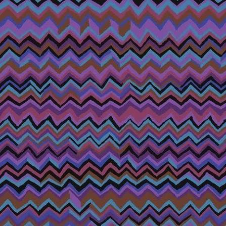 Free Spirit Kaffe Fassett Zig Zag Purple quilting fabric