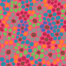 Free Spirit Kaffe Fassett Flower Dot Pink quilting fabric