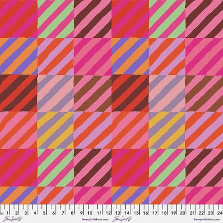 Free Spirit Kaffe Fassett Regimental Red quilting fabric
