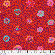 Free Spirit Kaffe Fassett Guinea Flower Red quilting fabric