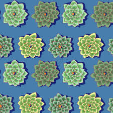 Free Spirit Kaffe Fassett Shadow Flower Teal quilting fabric