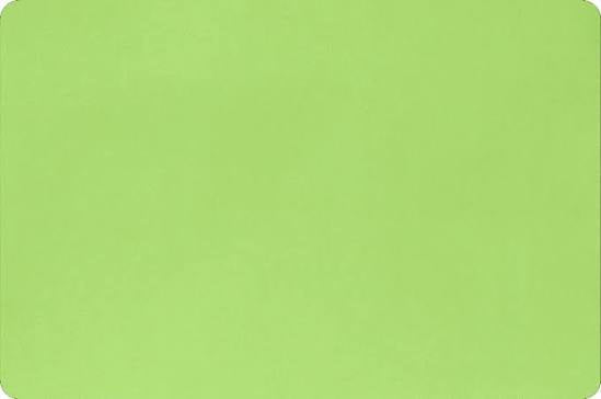 Lime Solid Cuddle minky fabric by Shannon