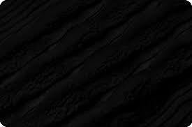 Luxe Cuddle Oceana Black minky fabric by Shannon
