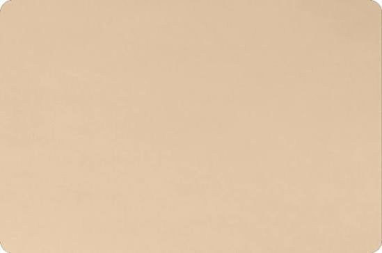 Latte Solid Cuddle minky fabric by Shannon